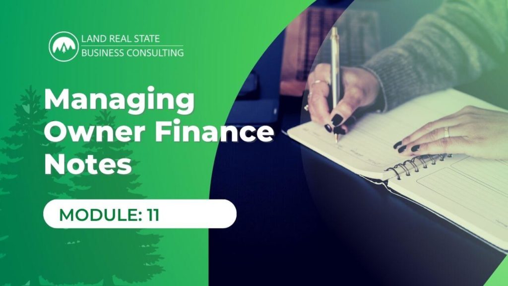 Managing Owner Finance Notes​